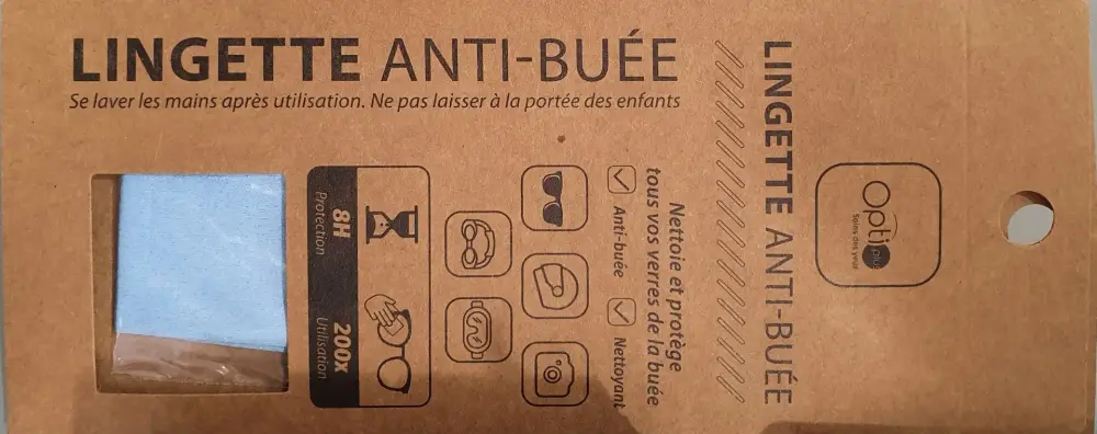 Lingettes anti-buée